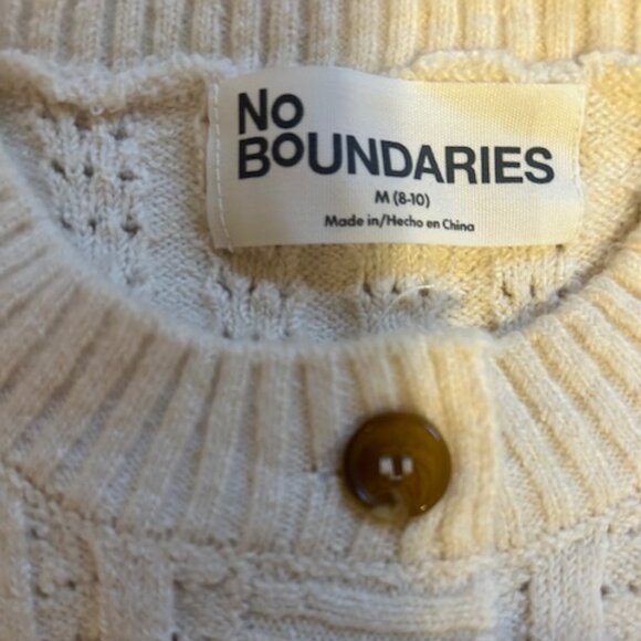 Misses Drop Shoulder Henley Sweater - Size M (8-10) - Picture 4 of 4